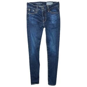 AG Adriano Goldschmied Farrah Skinny Ankle Jeans High Rise Dark Wash Womens 25R